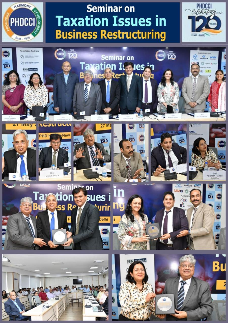 PHDCCI Seminar on Taxation Issues in Business restructuring held on 27th May, 2025
